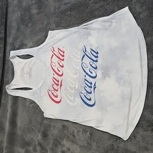 Coca Cola Americana Juniors Tie-Dye Tank Top Size S